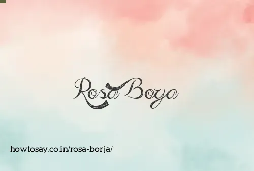 Rosa Borja