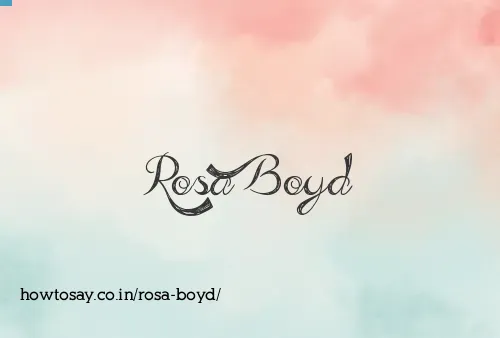 Rosa Boyd
