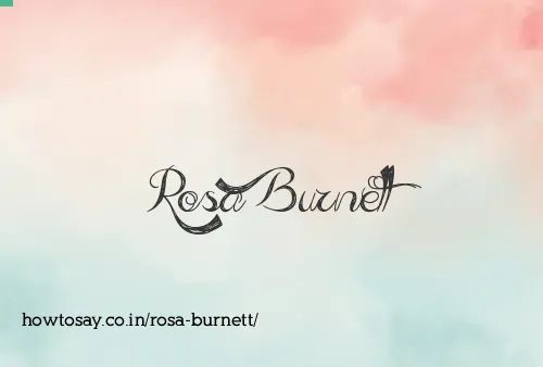 Rosa Burnett