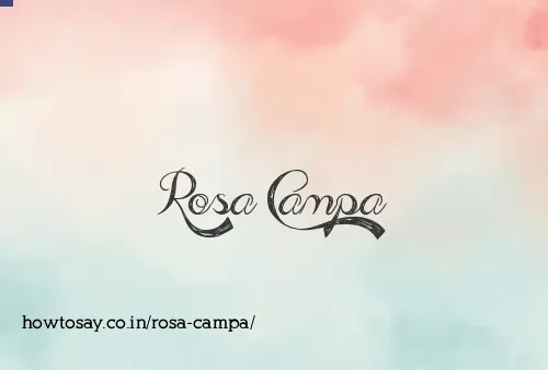 Rosa Campa