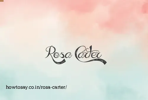 Rosa Carter