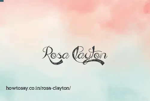 Rosa Clayton