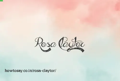 Rosa Claytor