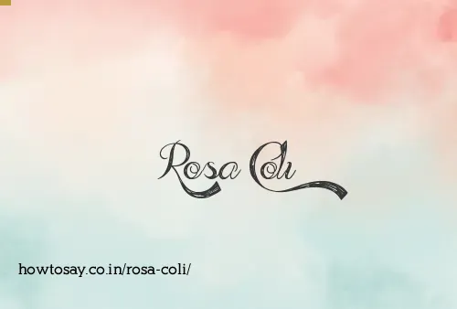 Rosa Coli