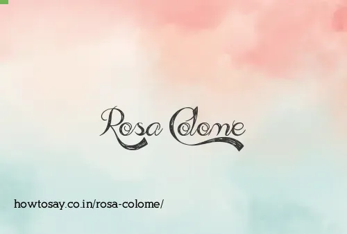 Rosa Colome