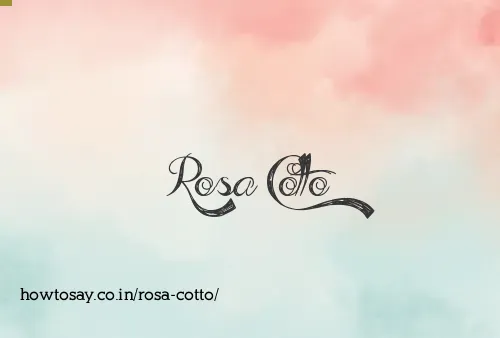 Rosa Cotto