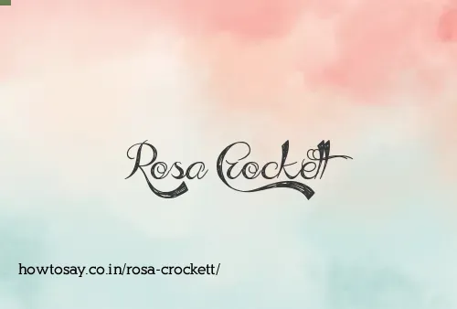 Rosa Crockett