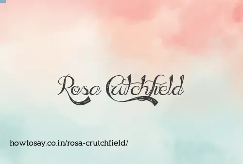 Rosa Crutchfield
