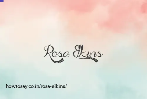 Rosa Elkins