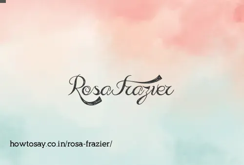 Rosa Frazier