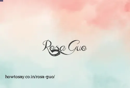Rosa Guo