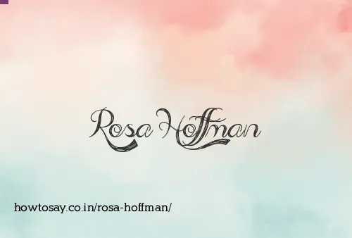 Rosa Hoffman