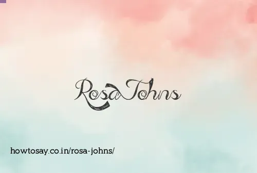 Rosa Johns