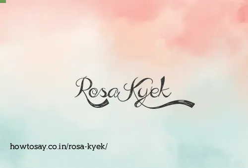 Rosa Kyek