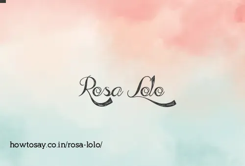 Rosa Lolo