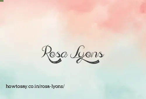 Rosa Lyons