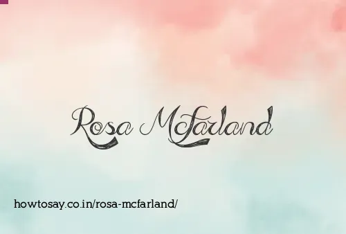 Rosa Mcfarland