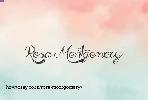 Rosa Montgomery