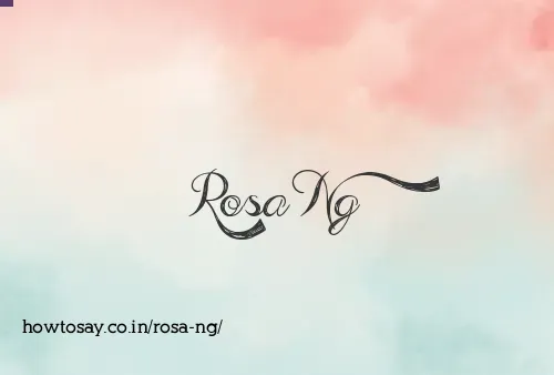 Rosa Ng