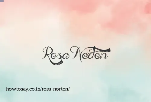 Rosa Norton