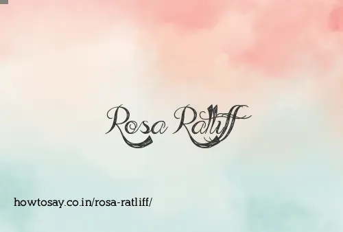 Rosa Ratliff
