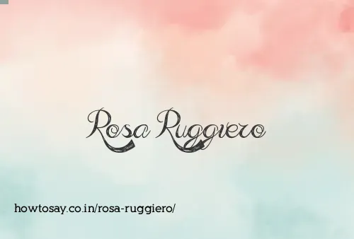 Rosa Ruggiero