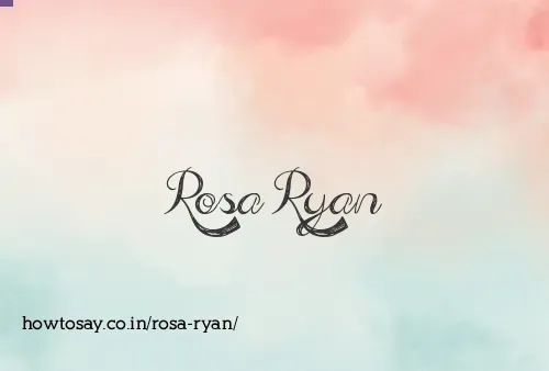 Rosa Ryan