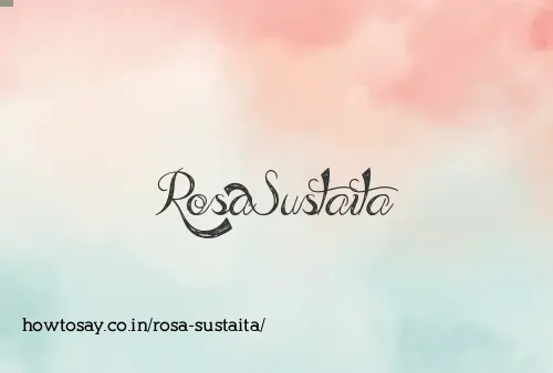 Rosa Sustaita
