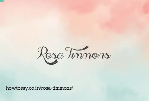 Rosa Timmons