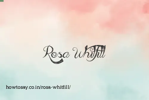 Rosa Whitfill