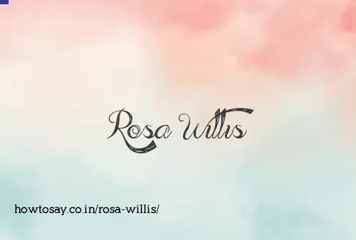 Rosa Willis