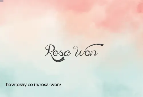 Rosa Won