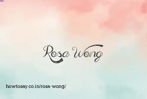 Rosa Wong