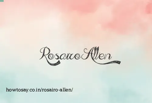 Rosairo Allen