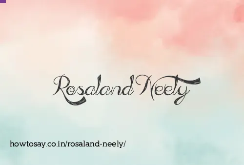 Rosaland Neely