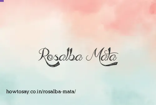Rosalba Mata