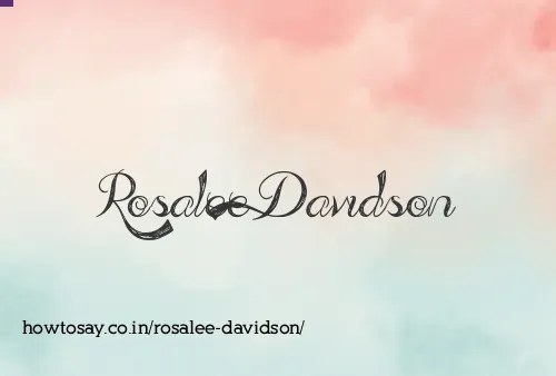 Rosalee Davidson