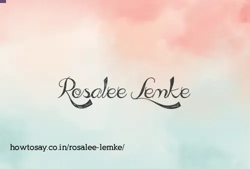 Rosalee Lemke