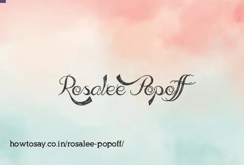 Rosalee Popoff