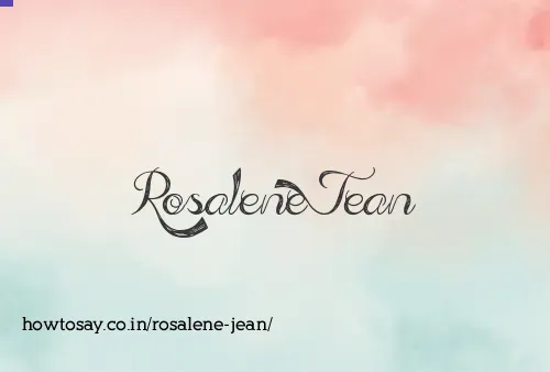 Rosalene Jean