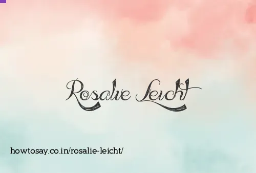 Rosalie Leicht