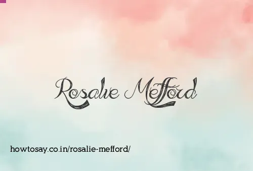 Rosalie Mefford