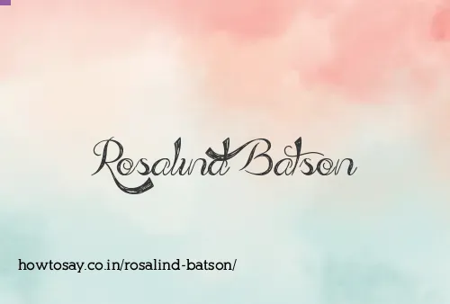 Rosalind Batson