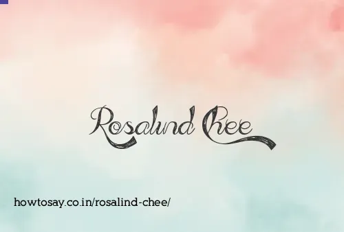 Rosalind Chee