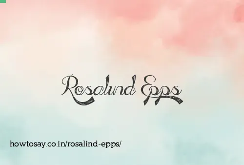 Rosalind Epps