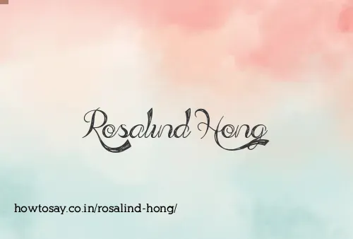 Rosalind Hong