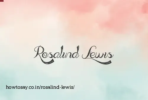 Rosalind Lewis