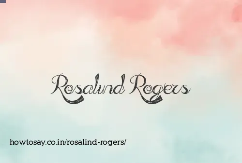 Rosalind Rogers