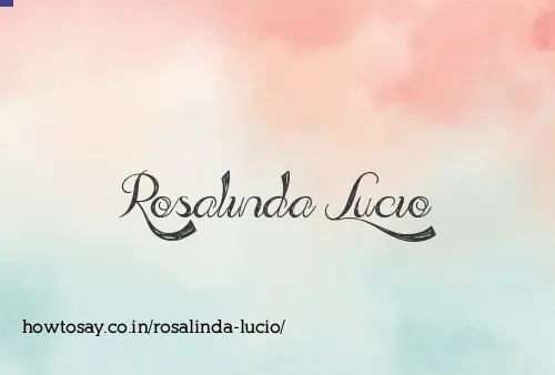 Rosalinda Lucio