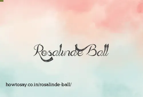 Rosalinde Ball